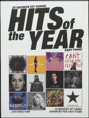 Hits of the year : 25 massive hit songs - \easy piano\