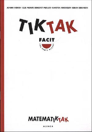 Matematiktak for femte klasse -- Tiktak, facit