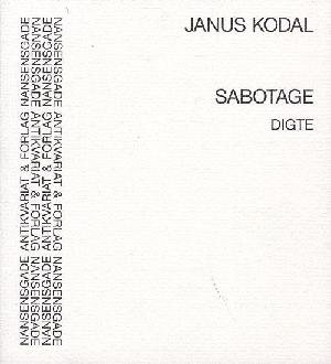 Sabotage : digte