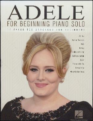 Adele for beginning piano solo