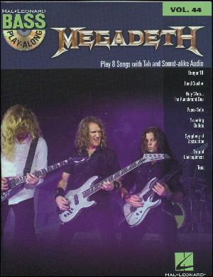 Megadeth : play 8 songs with tab and sound-alike audio