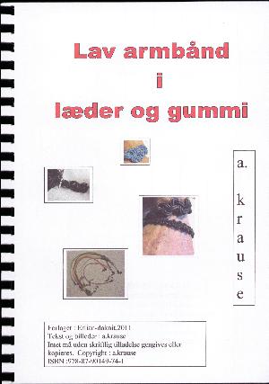 Lav armbånd i læder og gummi