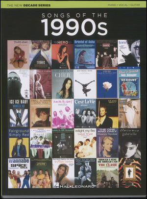 Songs of the 1990s : piano, vocal, guitar
