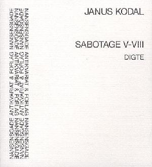 Sabotage V-VIII : digte