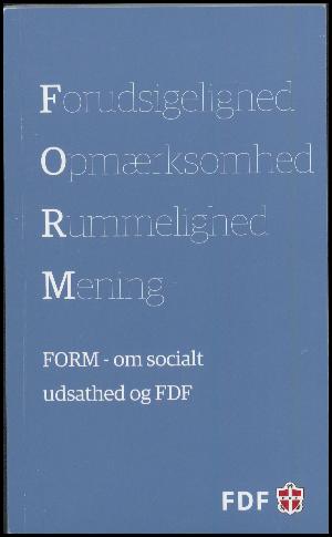 FORM - om socialt udsathed og FDF