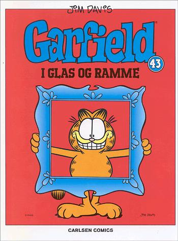 Garfield i glas og ramme