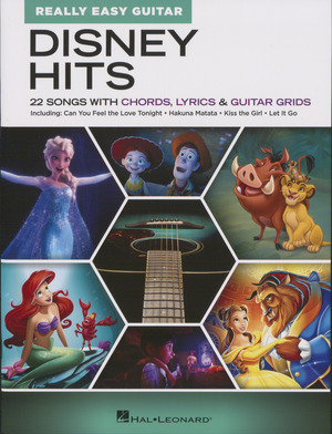 Disney hits : 22 songs with chords, lyrics & guitar grids