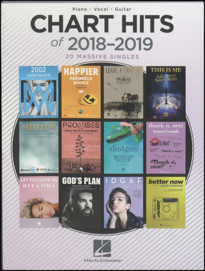 Chart hits of 2018-2019 : \piano, vocal, guitar\