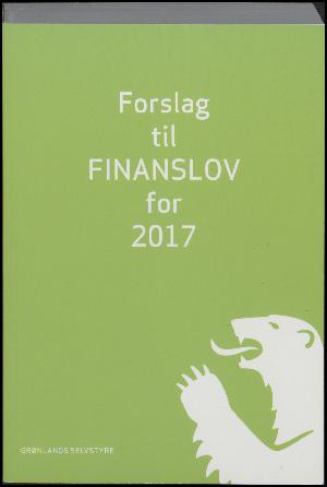 Forslag til finanslov. For 2017