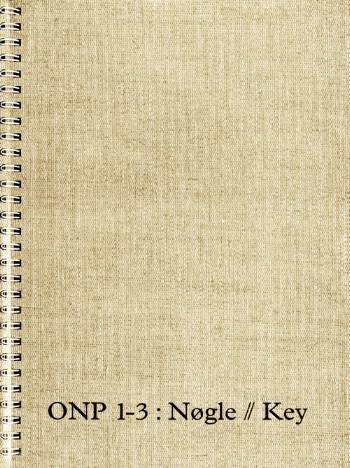 Ordbog over det norrøne prosasprog -- ONP 1-3 - nøgle