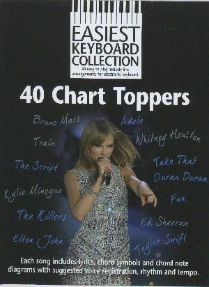 40 chart toppers : 40 easy-to-play melody line arrangements for electronic keyboard