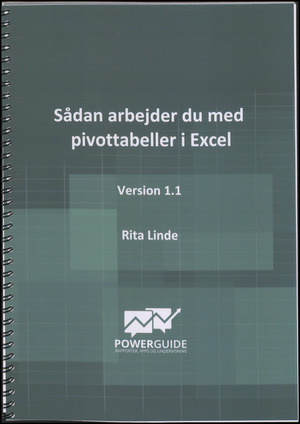 Sådan arbejder du med pivottabeller i Excel : version 1.1