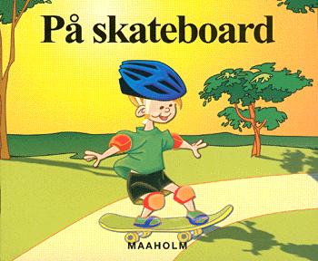 På skateboard