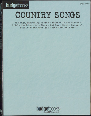 Country songs : easy piano
