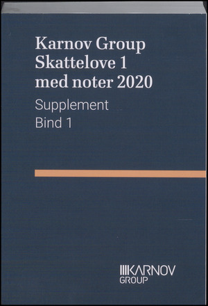 Supplement til Karnov Group Skattelove med noter. 2020, bind 1