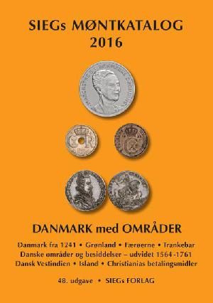 SIEGs møntkatalog. Danmark med områder. 2016 (48. udgave)