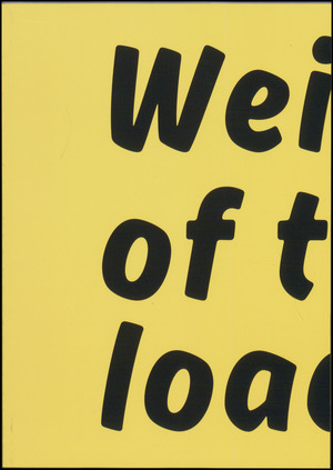 Weight of the load