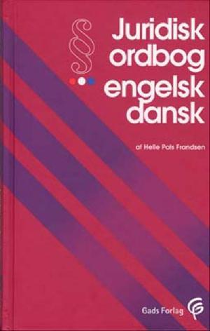Juridisk ordbog engelsk-dansk