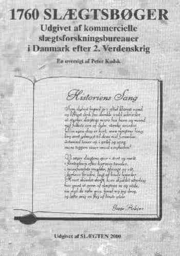 1760 slægtsbøger udgivet af kommercielle slægtsforskningsbureauer i Danmark efter 2. Verdenskrig : en oversigt
