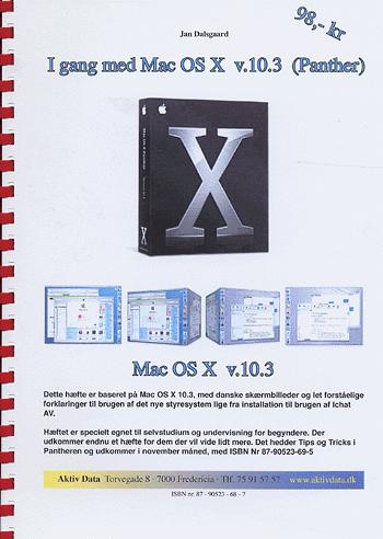 I gang med Mac OS X v.10.3 (Panther)