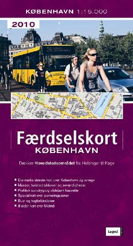 Færdselskort København 2010 : dækker hovedstadsområdet fra Helsingør til Køge : København 1:15000