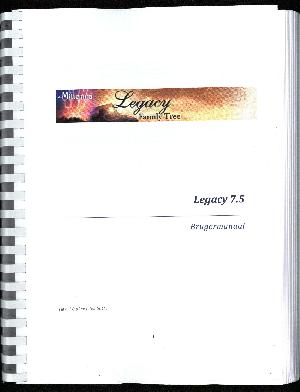 Legacy 7.5 - brugermanual