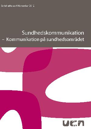 Sundhedskommunikation : kommunikation på sundhedsområdet