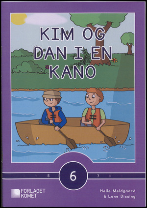 Kim og Dan i en kano