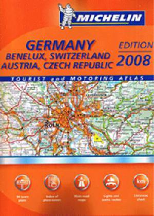 Michelin Germany : Benelux, Switzerland, Austria, Czech Republic : tourist and motoring atlas