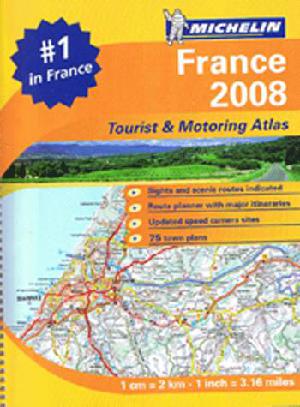 Michelin France 2008 : tourist & motoring atlas