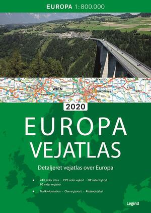 Europa vejatlas 2020 : detaljeret vejatlas over Europa : Europa 1:800.000