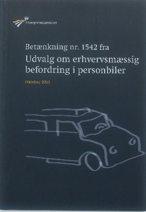 Betænkning fra Udvalg om erhvervsmæssig befordring i personbiler