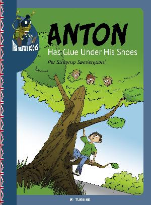 Anton has glue under his shoes
