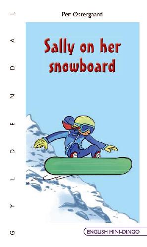 Sally on her snowboard