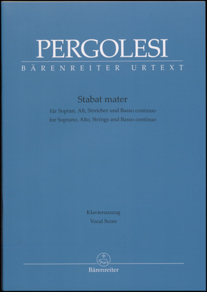 Stabat mater : für Sopran, Alt, Streicher und Basso continuo